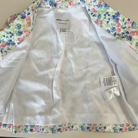 NWT Janie and Jack Girls Floral Easter Blazer Sz 18-24M - Picture 4 of 8